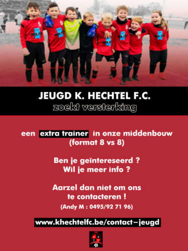 jeugd k hechte fc zoekt trainer